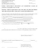 Public Employment Relations Act Exemption Claim Form - Alaska Labor Relations Agency