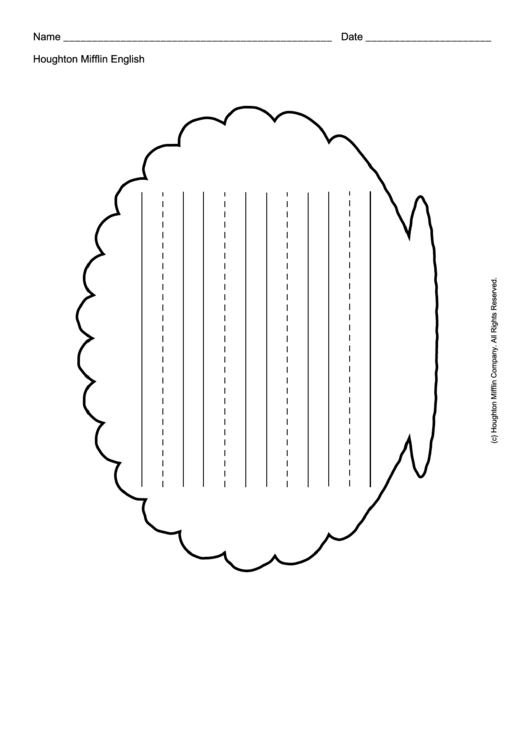 Handwriting Paper Template Printable pdf