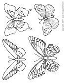 Coloring Sheet - Butterfly