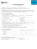 Form Kpers-1 - Report Of Member Status