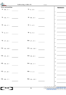 Math Subtracting Within 20 Worksheet With Answer Key