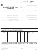 Form Lb-0459 - Claim For Adjustment Or Refund