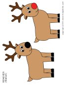 Reindeer (medium) Template