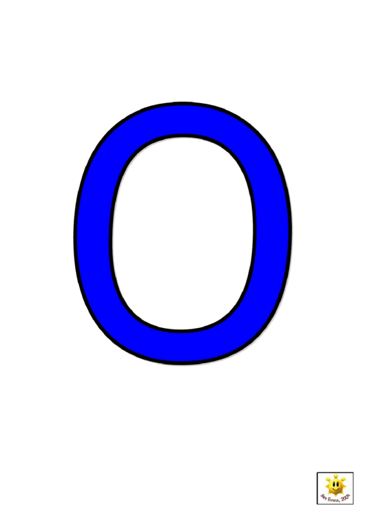 Blue O To T Letter Poster Templates Printable pdf