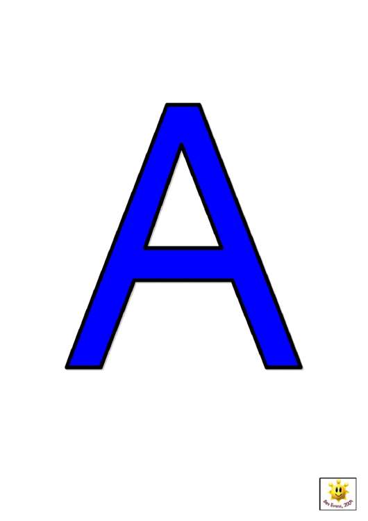 Blue A To G Letter Poster Templates Printable pdf