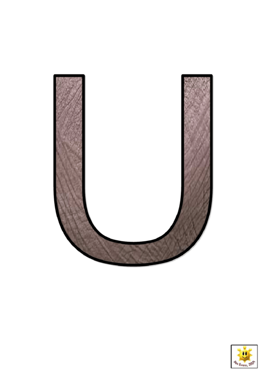 Materials U To Z Letter Poster Templates Printable pdf