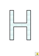 Materials H To N Letter Poster Templates