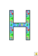 Maths Themed H To N Letter Poster Templates
