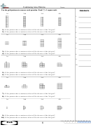 Continuing Area Patterns Worksheet With Answer Key