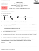 Form X-7 - Statement Of Change Of Registered Agent