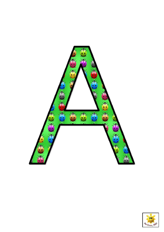 Rainbow Ladybird A To G Letter Poster Templates Printable pdf
