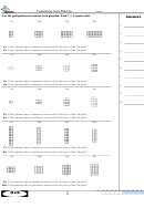 Continuing Area Patterns Worksheet With Answer Key