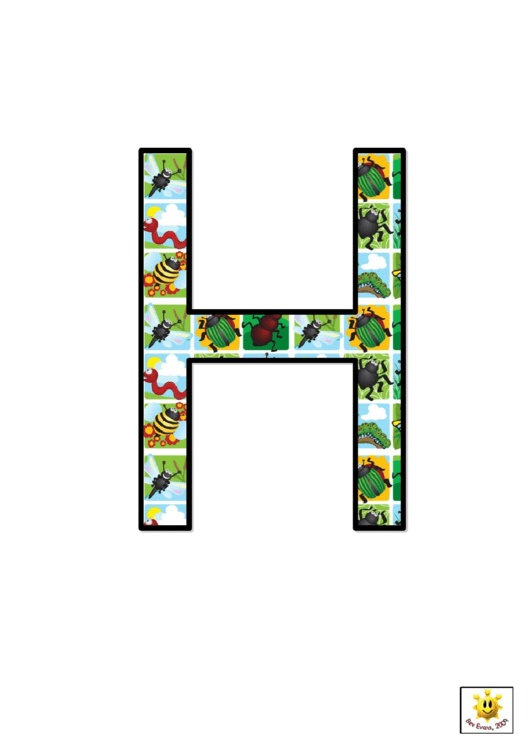 Cool Bugs H To N Letter Poster Templates Printable pdf
