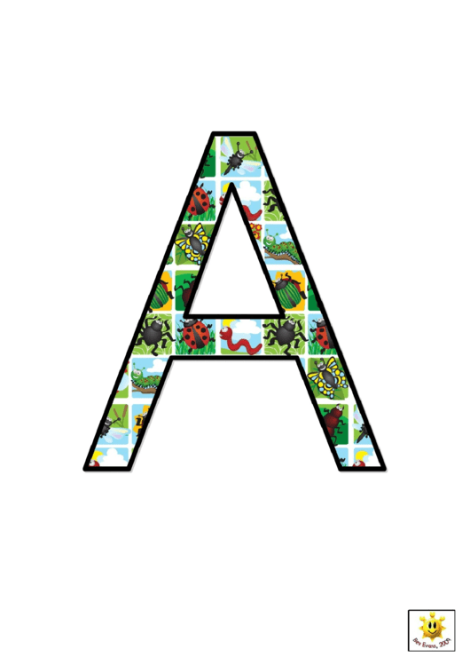 Cool Bugs A To G Letter Poster Templates Printable pdf