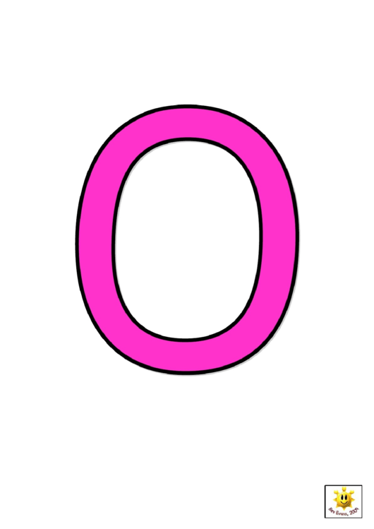 Pink O To T Letter Poster Templates Printable pdf