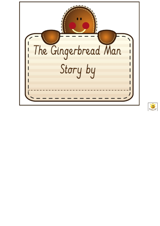 The Gingerbread Man Story Flipover Booklet Template Printable pdf