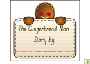 The Gingerbread Man Story Flipover Booklet Template