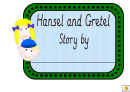 Hansel And Gretel Story Booklet Template