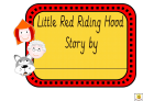 Little Red Riding Hood Story Booklet Template