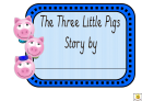 The Three Little Pigs Story Booklet Template Printable pdf
