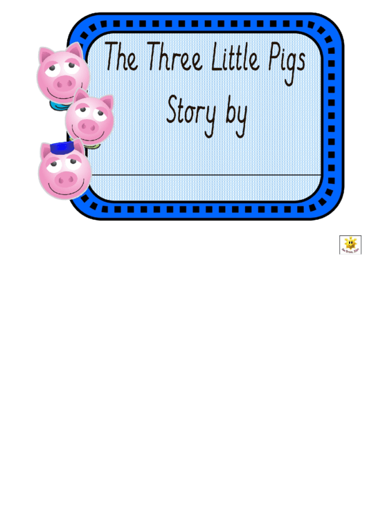 The Three Little Pigs Story Booklet Template Printable pdf