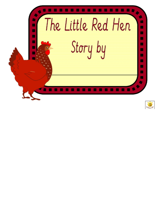 The Little Red Hen Story Booklet Template Printable pdf