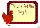 The Little Red Hen Story Booklet Template Printable pdf