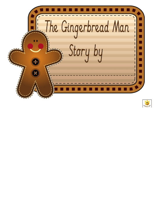 The Gingerbread Man Story Booklet Template Printable pdf