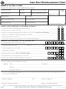 Form 54-130 - Iowa Rent Reimbursement Claim - 2002 Printable pdf