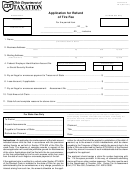 Tr-3 - Application For Refund Of Tire Fee