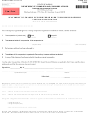 Form Fc-3 - Statement Of Change Of Registered Agent's Business Address Foreign Corporation 2001