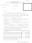 Form Cc-1254 - Petition For Dissolution Of Marriage (children)