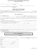 Form 171-228a - Order For Rule To Show Cause (other Than For Child Support) Form - Lake County, Illinois
