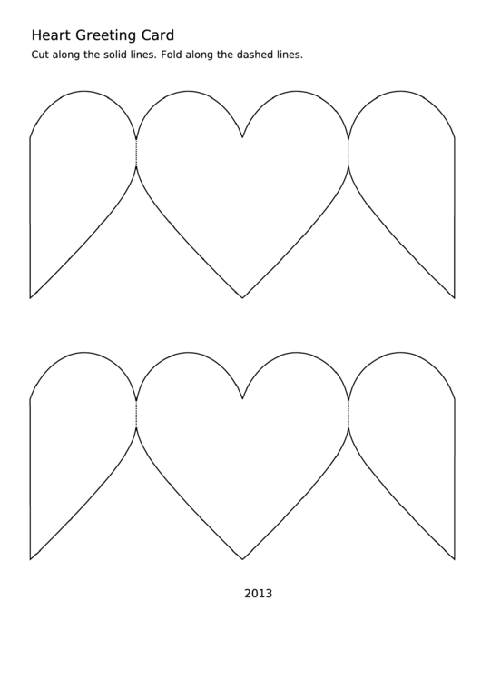 Heart Greeting Card Template