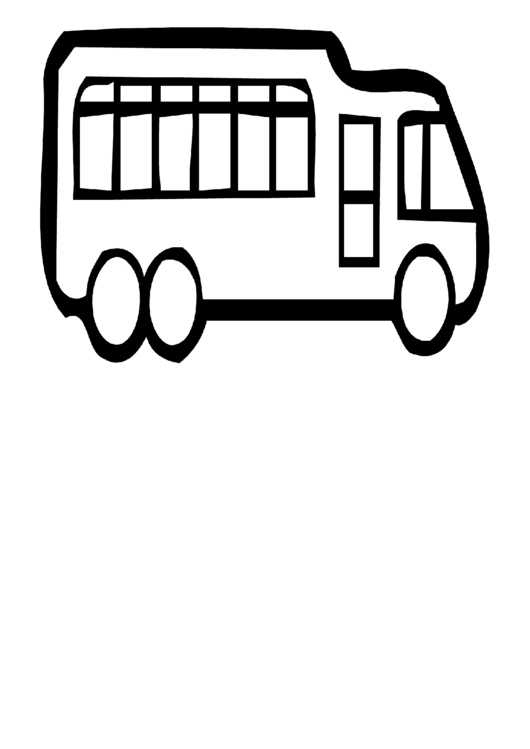 Bus Coloring Sheet