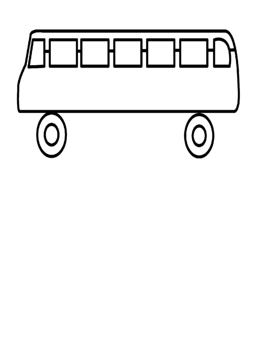 Bus Coloring Sheet