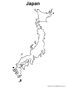 Japan Map Coloring Sheet