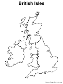 British Isles Map Coloring Sheet