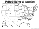 Usa Map Coloring Sheet