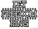 Let Freedom Ring Coloring Sheet