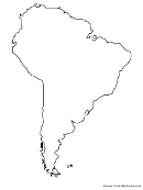 South America World Map Coloring Sheet