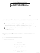 Form B-117 - Request For Change Of Income Tax Withholding Status