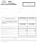Form Rf100-65 - Application For Refund - 2011