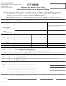 Form Ct-8508 - Request For Waiver From Filing Informational Returns On Magnetic Media 1998