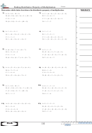 Finding Distributive Property Of Multiplication Worksheet Printable pdf