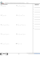 Multiplication Of Rational Numbers With Commutative Property Worksheet