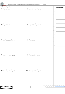 Multiplication Of Rational Numbers With Commutative Property Worksheet