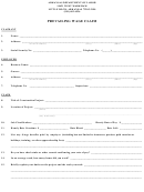 Prevailing Wage Claim Form - Arkansas Department Of Labor
