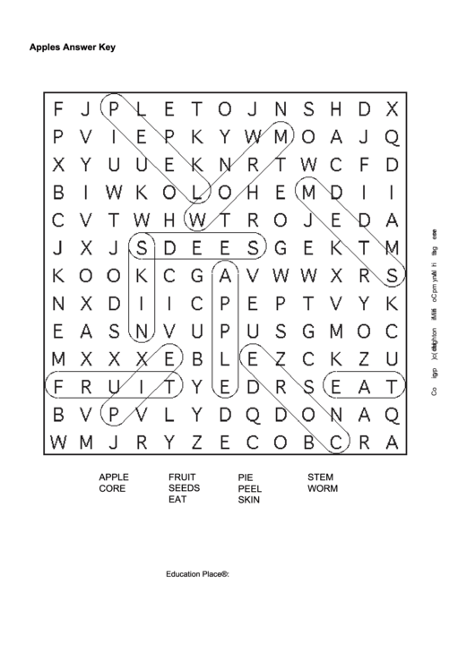 Answer Key Crossword Template Printable pdf