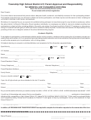 Parent Approval & Responsibilities Form For Athletics & Competitive Activities